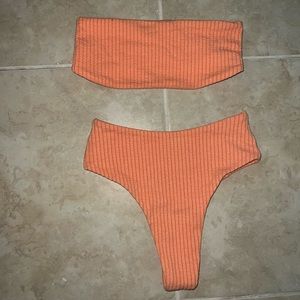 orange bikini set